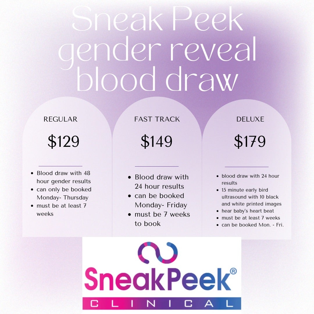 Sneak Peek gender blood confirmation   20D/20D ultrasounds and ...